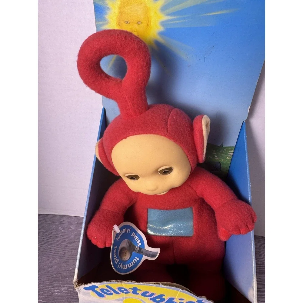 Vintage Playskool Teletubbies Talking Po Red Small Plush Stuffed Toy Washable